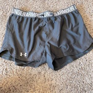 gray under armour shorts